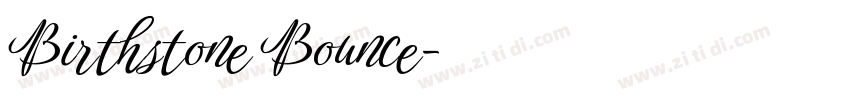 Birthstone Bounce字体转换